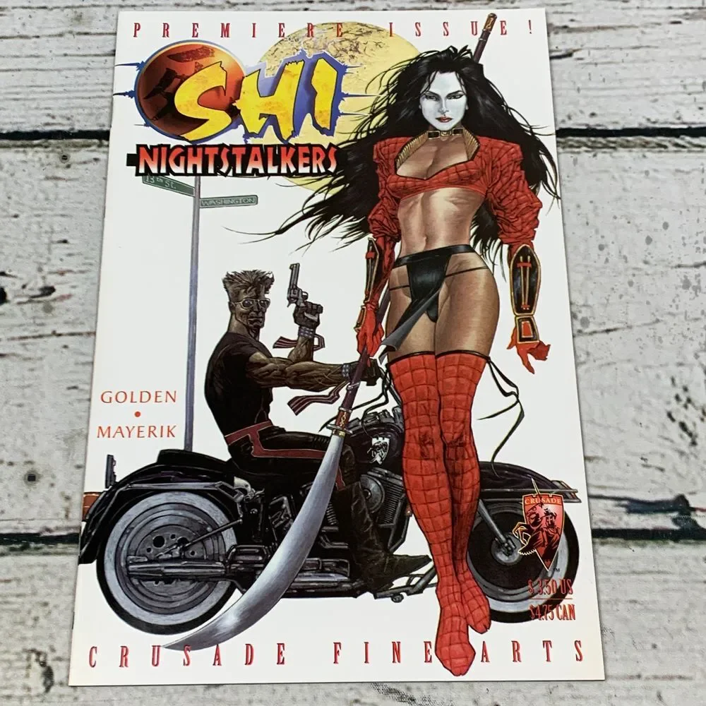 Shi Nightstalkers #1 Premiere Issue Comic Book Golden Mayerik Crusade Fine‎ 1997